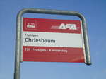 AFA-Haltestelle - Frutigen, Chriesbaum - am 26.