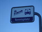 LenkBus-Haltestelle - Lenk, Tennisplatz - am 1. Januar 2011