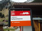 AFA-Haltestelle - Adelboden, Schermtanne - am 27. Mrz 2011