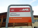 AFA-Haltestelle - Adelboden, Busstation - am 4. Dezember 2011
