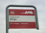 AFA-Haltestelle - Kandergrund, Bifige - am 6. April 2012
