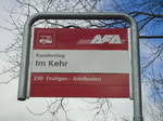AFA-Haltestelle - Kandersteg, Im Kehr - am 6. April 2012