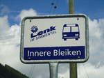 LenkBus-Haltestelle - Lenk, Innere Bleiken - am 10. Juni 2012
