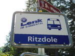 LenkBus-Haltestelle - Lenk, Ritzdole - am 28.