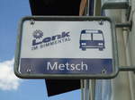 LenkBus-Haltestelle - Lenk, Metsch - am 17.