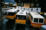 Portenier, Adelboden - Nr. 5/BE 26'860 + Nr. 7/BE 90'275 - Mercedes/Kusters + Nr. 6/BE 26'710 - Mercedes (ex Geiger, Adelboden Nr. 6) am 25. Juni 2005 auf der Griesalp