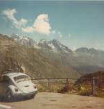 Mit dem VW-Kfer unterwegs im Jahr 1979 ber den Sustenpass auf der Urnerseite