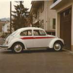 vw-kaefer/476175/vw-kaefer---be-80244---jahrgang VW-Kfer - BE 80'244 - Jahrgang 1969 im Jahr 1984 in Thun, Eichmattweg (Mein 'neues' Winterauto)