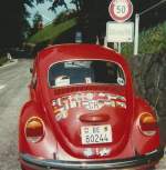 Bereiste Lnder mit dem VW-Kfer im Jahr 1984 in Scharnachtal