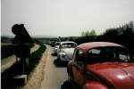 An der Ausfahrt von Waldbronn nach Sinsheim am 3. Mai 1986 in Deutschland