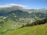 adelboden/523698/adelboden-am-1-august-2010-von Adelboden am 1. August 2010 von der Alp Laueli aus mit der Niesenkette