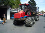 adelboden/526679/traktor---be-1842---am Traktor - BE 1842 - am 5. September 2010 beim Autobahnhof Adelboden