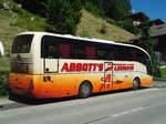 Aus England: Abbott's, Leeming - FJ06 BTF - Volvo/Sunsundegui am 1. August 2012 in Adelboden, Margeli