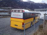 PostAuto Graubnden - Neoplan (ex P 25'138) am 4. Dezember 2011 beim Bahnhof Frutigen