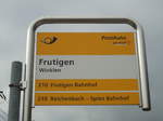 PostAuto-Haltestelle - Frutigen, Winklen - am 6. April 2012