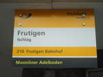 PostAuto-Haltestelle - Frutigen, Ischlag - am 6.