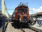 frutigen/545657/ezb-lokomotive---nr-307---am EZB-Lokomotive - Nr. 307 - am 30. Juni 2013 in Frutigen, 100 Jahre BLS